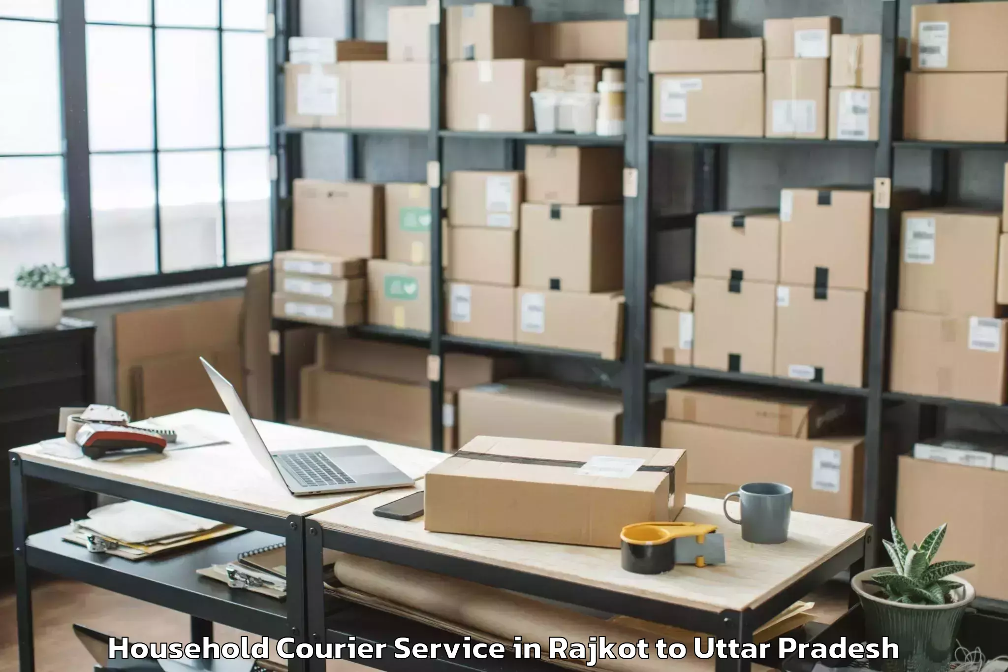 Book Your Rajkot to Sikandra Rao Household Courier Today